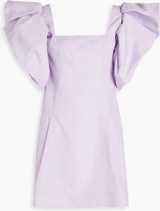 Convertible taffeta mini dress