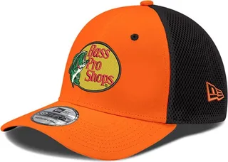 Men's New Era Orange Martin Truex Jr Bass Pro Shops Neo 39THIRTY Flex Hat