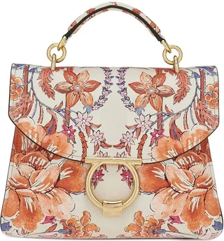 small Gancini Top Handle floral-print tote bag