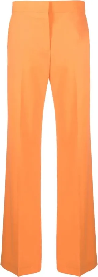 Straight-Leg Cut Trousers
