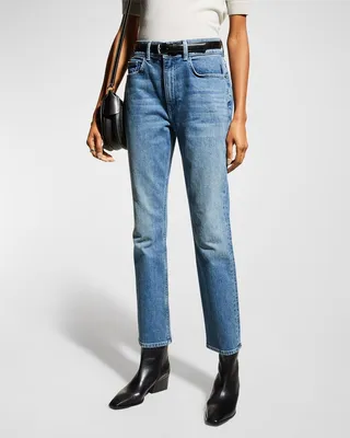 High Rise Straight Ankle Reeve Jean