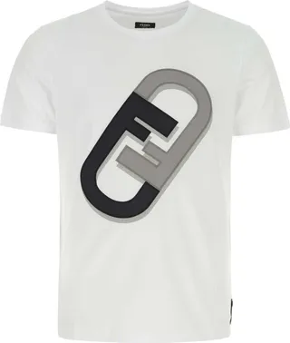 Fendi O'Lock Printed Crewneck T-Shirt