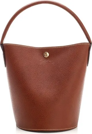 Longchamp Épure Logo Embossed Small Bucket Bag