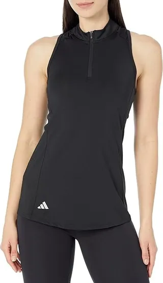 adidas Golf Racerback Polo Shirt (Black 1) Women's Clothing