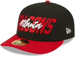 Men's New Era Black and Red Atlanta Falcons 2022 Nfl Draft Low Profile 59FIFTY Fitted Hat