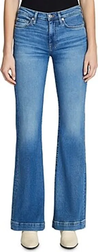 7 For All Mankind Dojo High Rise Bootcut Jeans in Lyme