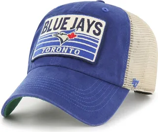 Men's '47 Brand Royal Toronto Blue Jays Four Stroke Clean Up Trucker Snapback Hat