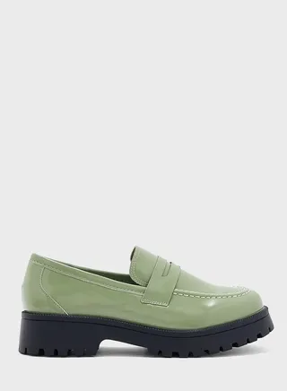 Tonal Square Toe Loafer