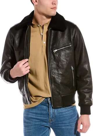Rag & Bone Leather Flight Jacket