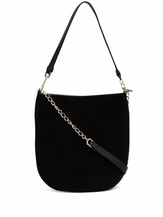 Evelyne suede shoulder bag