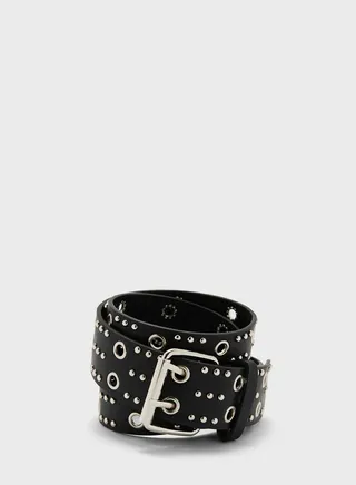 Eyelet Detail Casual Belt
