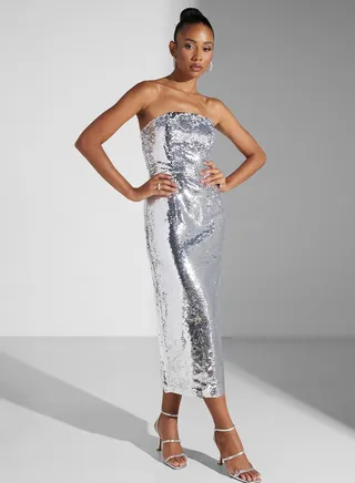 Sequin Detail Dress