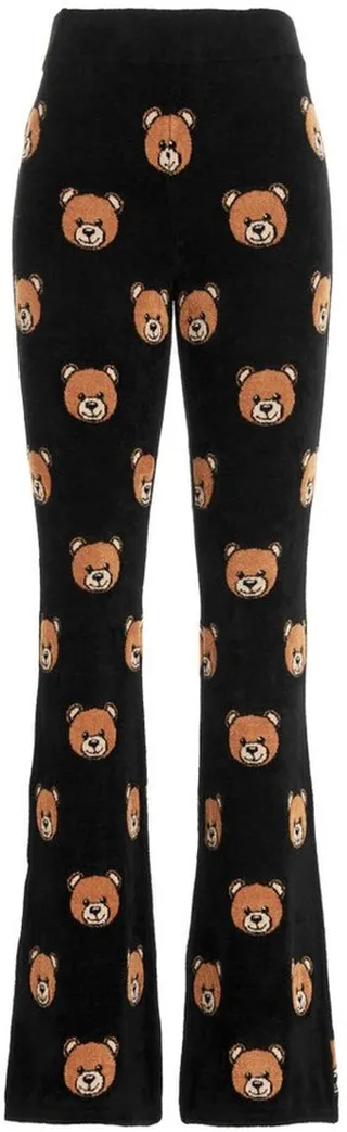 Moschino Teddy Bear Intarsia High Waist Trousers