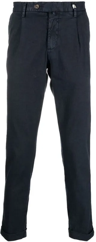 Mid-Rise Slim-Cut Trousers