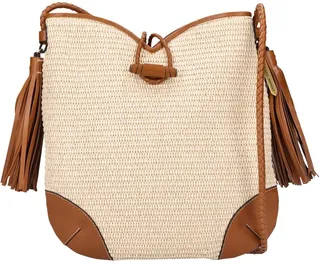 Tyag woven cotton blend shoulder bag