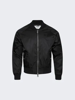 Zipped Bomber Jacket Black
