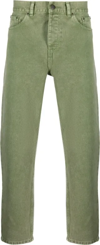 Logo-Patch Tapered Jeans