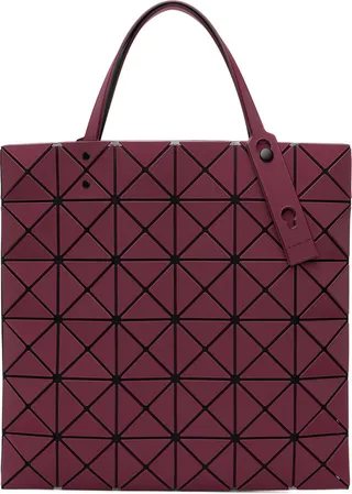 Bao Bao Issey Miyake Purple Lucent Metallic Tote