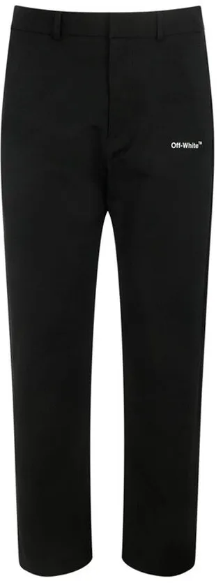 Off-White Mis-Rise Straight Leg Trousers