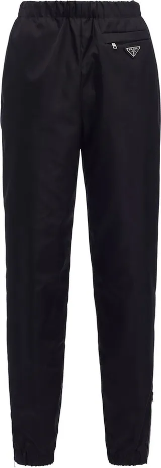 Re-Nylon gabardine trousers