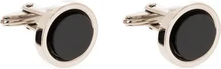 Lanvin Round Shape Logo-Engraved Cufflinks