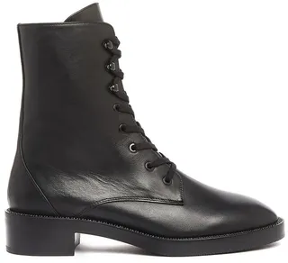 Stuart Weitzman Block-Heel Combat Boots