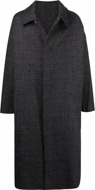 Boxy Single-Breasted Overcoat