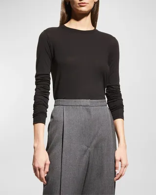 Essential Long-Sleeve Crewneck Tee