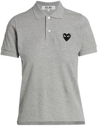 Embroidered Heart Polo
