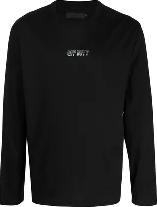 logo-print long-sleeved T-shirt