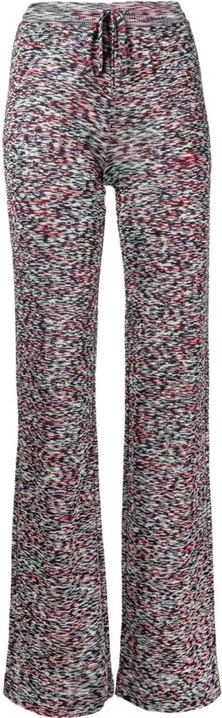 Tie-Waist Straight-Leg Trousers