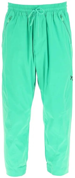 Y-3 Logo Print Cropped Track Trousers