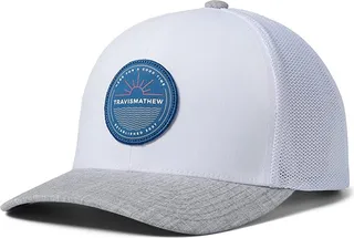 TravisMathew All Booked Up Hat (White) Caps