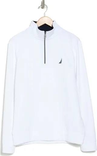 Piped Half Zip Pullover