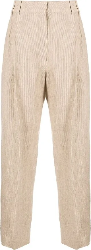 Cropped Linen Trousers