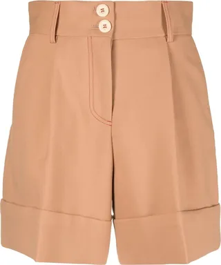 Pleated Detail Tailored Style Shorts