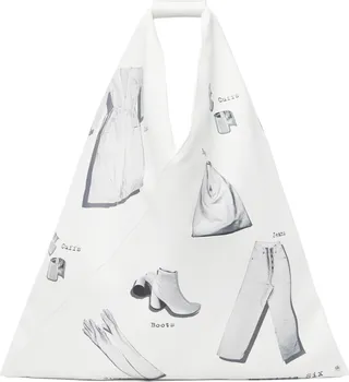 MM6 Maison Margiela White Triangle Tote