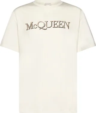 Alexander McQueen Logo Printed Crewneck T-Shirt