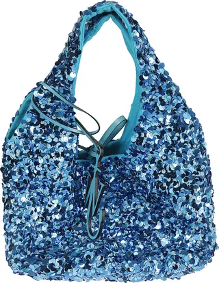 Mini Sequin Shopper Bag