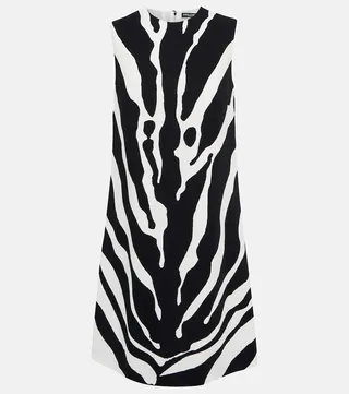 Zebra-print minidress