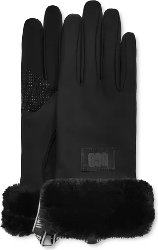 Stretch Faux Fur Glove