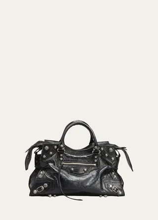 Neo Cagole City Lambskin Leather Tote Bag