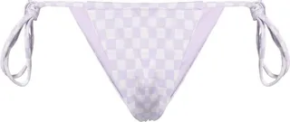 Checkerboard Print Bikini Bottoms