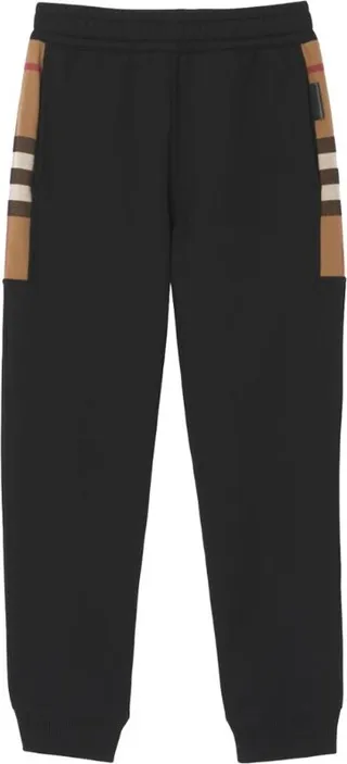 Burberry Check Panel Sweatpants