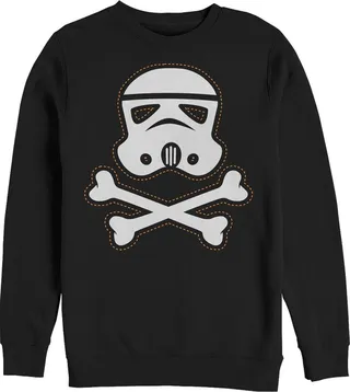 Men's Star Wars Halloween Stormtrooper Crossbones Sweatshirt - Black - Medium
