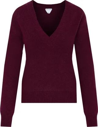Bottega Veneta V-Neck Long-Sleeved Jumper