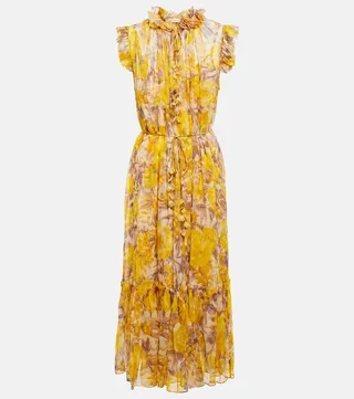 High Tide floral midi dress