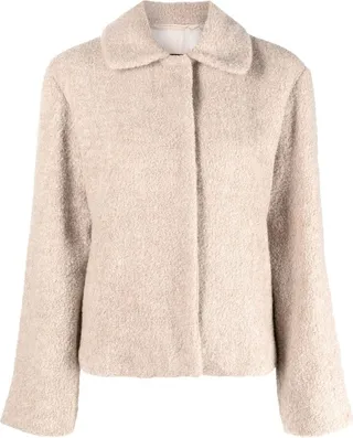 Bouclé Bomber Jacket
