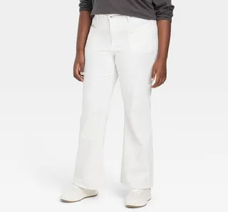 Women's High-Rise Flare Jeans - Universal Thread™ White 28