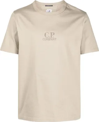 logo-embroidered cotton T-shirt
